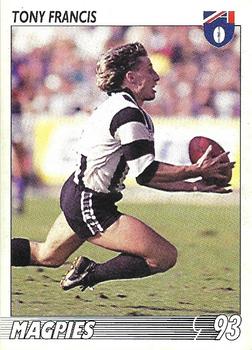 1993 Select AFL #141 Tony Francis Front